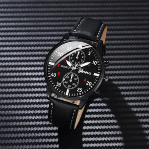 Planet Gates 4/2/1pcs Men Sports Watches Set Man Business Quartz Wristwatch Luxury Brown Leather Bracelet Men Casual Clock Watch（no Box）