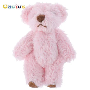 Planet Gates 4/4.5/6cm Mini Teddy Bear Plush Toy Joint Bear Cartoon Stuffed Dolls Long Ear Rabbit Toys Souvenirs For Children Small Gifts