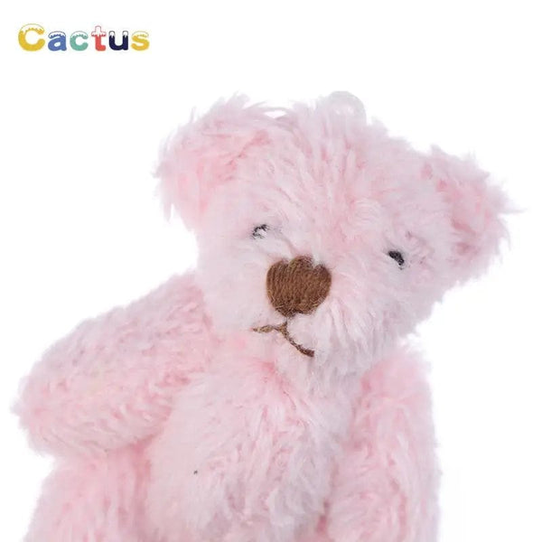 Planet Gates 4/4.5/6cm Mini Teddy Bear Plush Toy Joint Bear Cartoon Stuffed Dolls Long Ear Rabbit Toys Souvenirs For Children Small Gifts