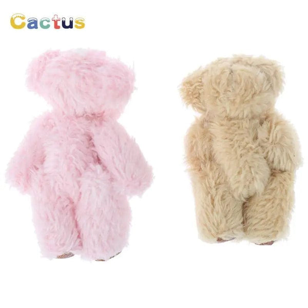Planet Gates 4/4.5/6cm Mini Teddy Bear Plush Toy Joint Bear Cartoon Stuffed Dolls Long Ear Rabbit Toys Souvenirs For Children Small Gifts