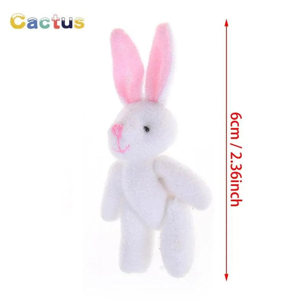 Planet Gates 4/4.5/6cm Mini Teddy Bear Plush Toy Joint Bear Cartoon Stuffed Dolls Long Ear Rabbit Toys Souvenirs For Children Small Gifts