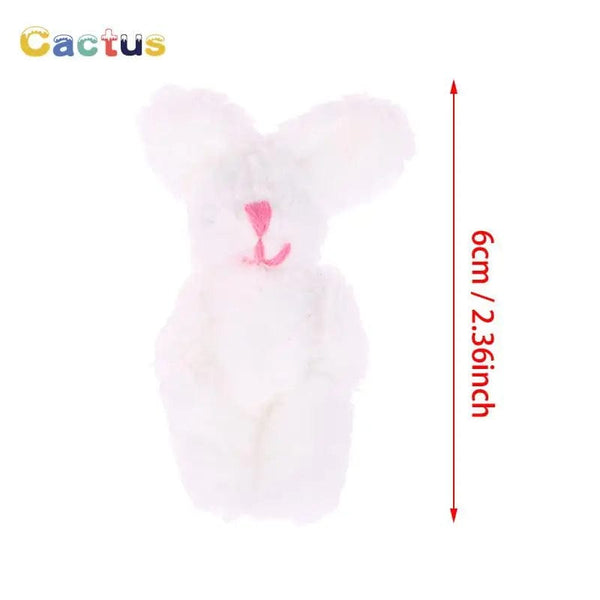 Planet Gates 4/4.5/6cm Mini Teddy Bear Plush Toy Joint Bear Cartoon Stuffed Dolls Long Ear Rabbit Toys Souvenirs For Children Small Gifts