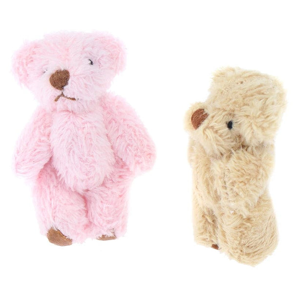 Planet Gates 4/4.5/6cm Mini Teddy Bear Plush Toy Joint Bear Cartoon Stuffed Dolls Long Ear Rabbit Toys Souvenirs For Children Small Gifts