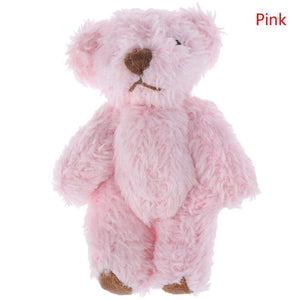 Planet Gates 4/4.5/6cm Mini Teddy Bear Plush Toy Joint Bear Cartoon Stuffed Dolls Long Ear Rabbit Toys Souvenirs For Children Small Gifts