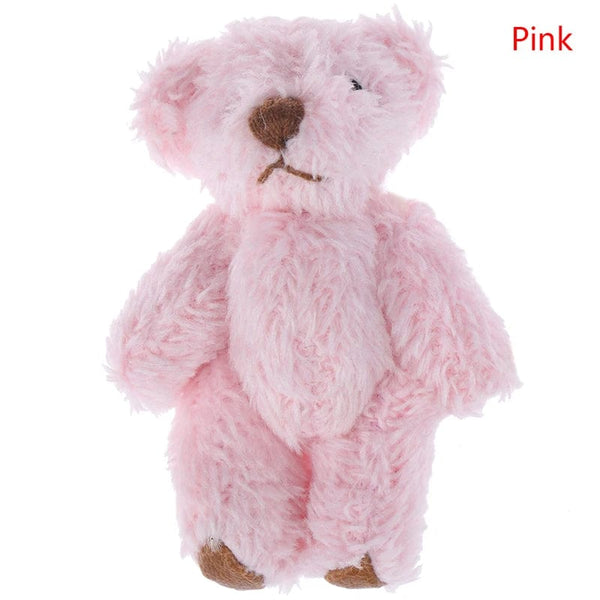 Planet Gates 4/4.5/6cm Mini Teddy Bear Plush Toy Joint Bear Cartoon Stuffed Dolls Long Ear Rabbit Toys Souvenirs For Children Small Gifts