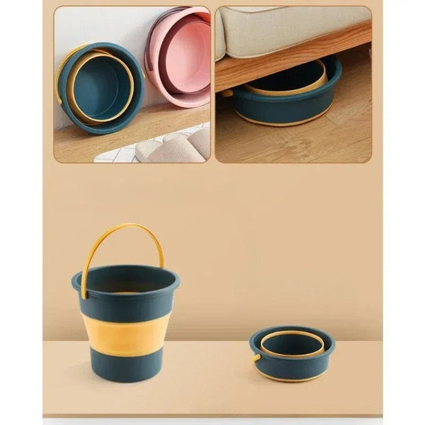 Planet Gates 4.6/10L Folding Bucket for Fishing Outdoor Travel Camping Portable Foldable Bucket Laundry Car Washing Bucket Space Saving