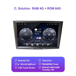 Planet Gates 4 64G 1 8"Android 10.0 Car Radio GPS Navigation autoradio multimedia player for opel astra h g zafira b vectra c d  head unit stereo