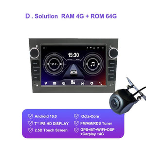 Planet Gates 4 64G Camera 8"Android 10.0 Car Radio GPS Navigation autoradio multimedia player for opel astra h g zafira b vectra c d  head unit stereo