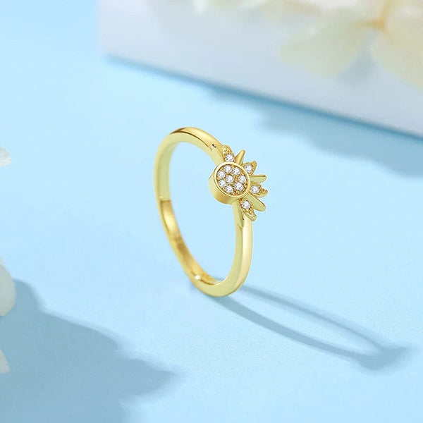 Planet Gates 4 / 7 Original 925 Sterling Silver Rings For Women Crown Love Heart Sun Moon Engagement Wedding Rose Gold Pave CZ Ring Luxury Jewelry