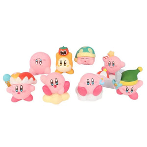Planet Gates 4-8pcs Anime Games Kirby Action Figures Toys Pink Cartoon Kirby PVC Cute Figure Action Toy Christmas Gift for Children