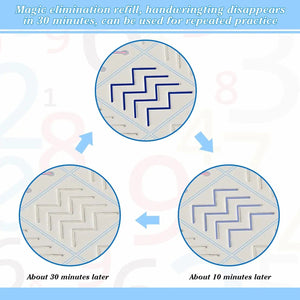 Planet Gates 4 Books Magic Writing Book in Spanish Calligraphy Notebook Montessori Kids Reusable Educational Calligraphic Letter Practice Toy