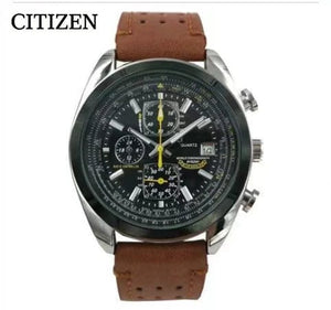 Planet Gates 4 Button-Black CITIZEN Men Watches Luxury Trend Quartz Clock Luminous Calendar Waterproof Multi Function Fancy Round Automatic Watch Stainless