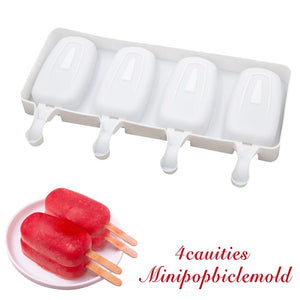 Planet Gates 4 Cells /8 Cells Summer Ice Cream Silicone Mold DIY Ice Pop Maker Freezer Fruit Juice Popsicle Mould Ice Tray Cake Baking Mold