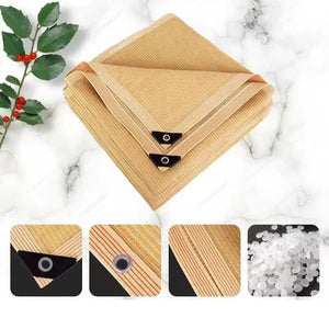 Planet Gates 4 Color / 2x3m Outdoor Sun Shade Net Anti-UV HDPE Beige Garden Buildings Shelter Gazebo Pergola Sunshade Sail Balcony