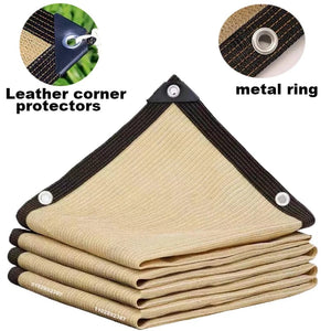 Planet Gates 4 Color / 2x3m Outdoor Sun Shade Net Anti-UV HDPE Beige Garden Buildings Shelter Gazebo Pergola Sunshade Sail Balcony