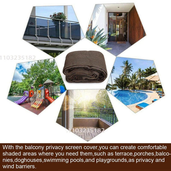Planet Gates 4 colors / 2x5m UV resistant sunshade net, outdoor sunshade sail, outdoor sunshade, garden terrace, swimming pool, car cover, coffee color