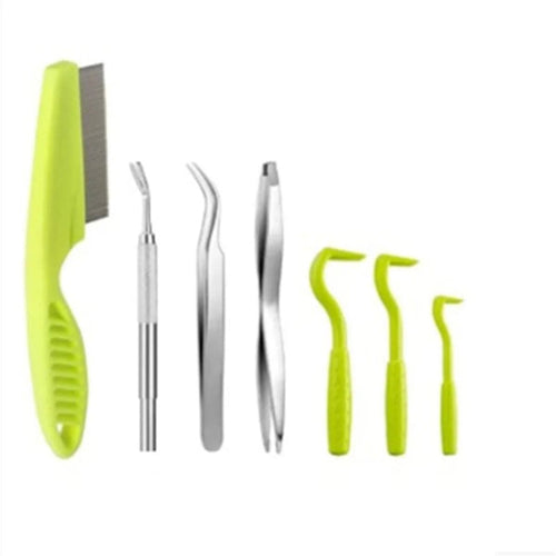 Planet Gates 4 Dog Tick Remover Kit Easy Use Flea Remover Hook Tweezer For Dogs Tick Clamp Pets Cat Dog Miates Flea Extractor Accessories
