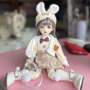 Planet Gates 4 Full Set 1/6 BJD Doll Fashion Suit 30CM Doll with 3 Pair Eyes Blythe Doll Kids Girls Toy Gift ( Open Head)