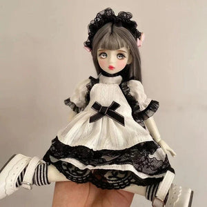 Planet Gates 4 Full Set 1/6 BJD Doll Fashion Suit 30CM Doll with 3 Pair Eyes Blythe Doll Kids Girls Toy Gift ( Open Head)