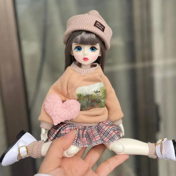 Planet Gates 4 Full Set 1/6 BJD Doll Fashion Suit 30CM Doll with 3 Pair Eyes Blythe Doll Kids Girls Toy Gift ( Open Head)