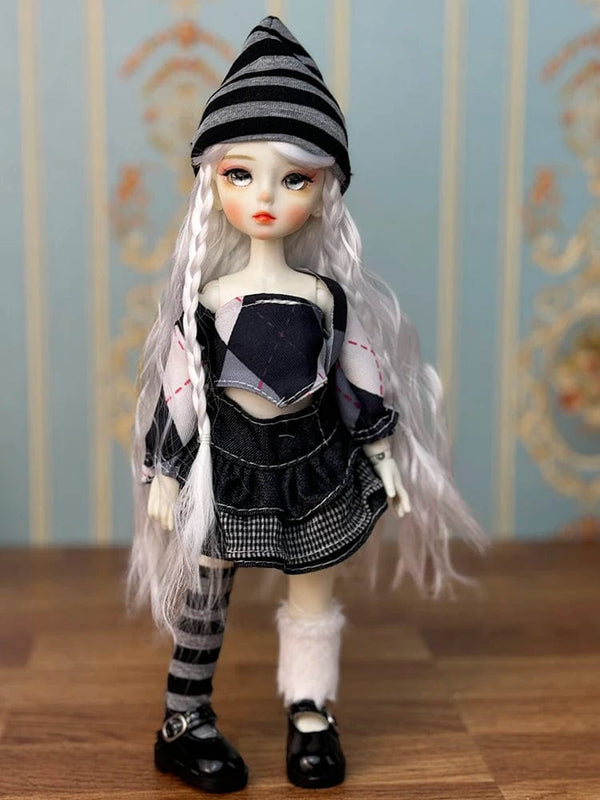 Planet Gates 4 Full Set 1/6 BJD Doll Fashion Suit 30CM Doll with 3 Pair Eyes Blythe Doll Kids Girls Toy Gift ( Open Head)