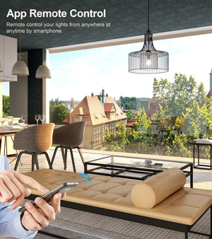 Planet Gates 4 Gang Tuya Wifi Smart Light Switch Module Supports 2 Way Control, App Remote Control DIY Breaker 100-240V, Work with Alexa Google Home