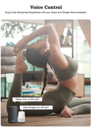 Planet Gates 4 Gang Tuya Wifi Smart Light Switch Module Supports 2 Way Control, App Remote Control DIY Breaker 100-240V, Work with Alexa Google Home