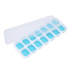 Planet Gates 4 grid- Black-Cover / 1PC 160 Grid Big Ice Tray Mold Giant Jumbo Large Food Grade Silicone Ice Cube Square Tray Mold DIY Ice Maker Ice Cube Tray