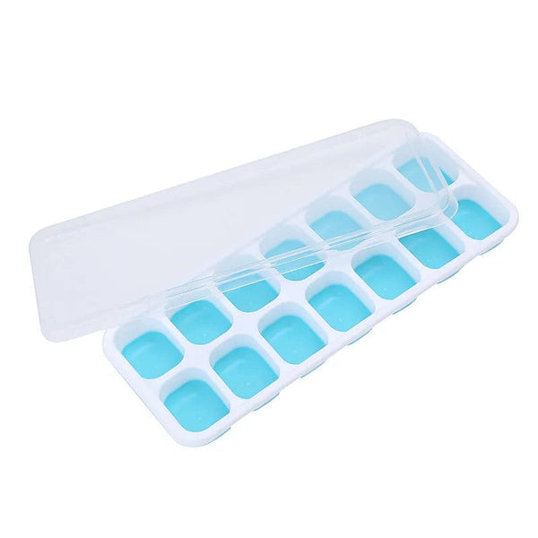 Planet Gates 4 grid- Black-Cover / 1PC 160 Grid Big Ice Tray Mold Giant Jumbo Large Food Grade Silicone Ice Cube Square Tray Mold DIY Ice Maker Ice Cube Tray