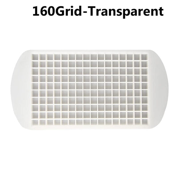 Planet Gates 4 grid- Black-Cover / 1PC 160 Grid Big Ice Tray Mold Giant Jumbo Large Food Grade Silicone Ice Cube Square Tray Mold DIY Ice Maker Ice Cube Tray
