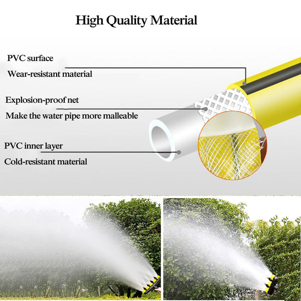 Planet Gates 4 Heads 1pc Garden Hose Nozzle Sprayer, Pressure Nozzle With Adjustable Watering Patterns, Hose Attachment Aprayer, Hose Head Nozzle Spray Gun For Watering Plants, Showering Pet, Washing Car, Cleaning