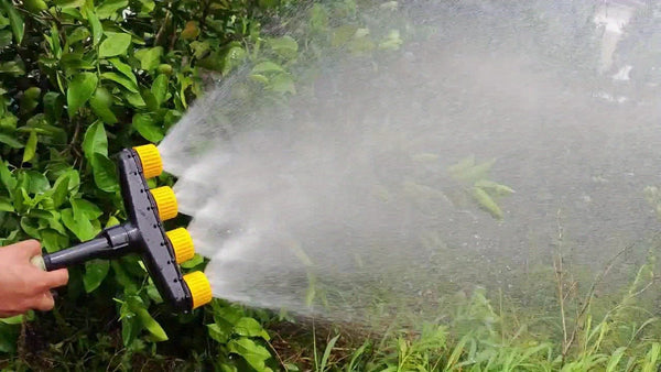 Planet Gates 4 Heads 1pc Garden Hose Nozzle Sprayer, Pressure Nozzle With Adjustable Watering Patterns, Hose Attachment Aprayer, Hose Head Nozzle Spray Gun For Watering Plants, Showering Pet, Washing Car, Cleaning