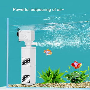 Planet Gates 4 in 1 Aquarium Filter Pump Silent Fish Tank Submersible Air Oxygen Aerator Aquarium Air Pump Water Changer Pump Wave Maker 220v
