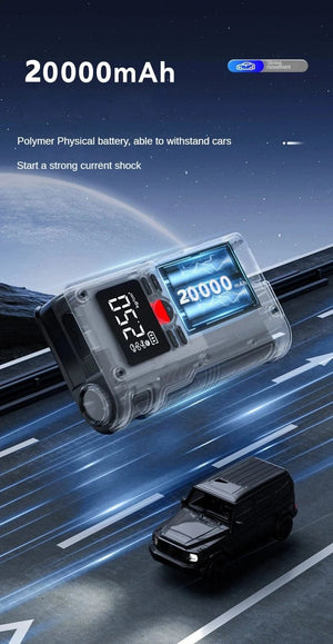 Planet Gates 4 In 1 Car Jump Starter With 150PSI Air Compressor 20000mAh Portable Booster Charger 1000A Powerful Car Battery Starting Device