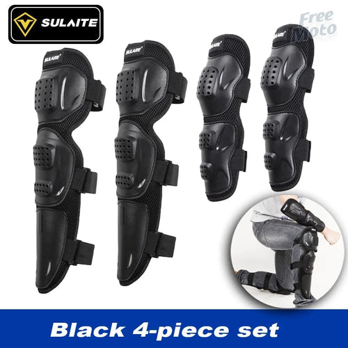 Planet Gates 4 IN 1 SULAITE Motorcycle Knee Pads and Elbow Pads Riding Protective Gears Outdoor Sports Motocross Equipment Moto Knee Guard