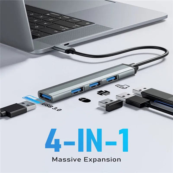 Planet Gates 4-in-1 USB 3.0 HUB USB Hubs Docking Stations Type C 3.1 Multi USB Splitter OTG Adapter For PC Computer Accessories Macbook Pro