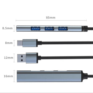 Planet Gates 4-in-1 USB 3.0 HUB USB Hubs Docking Stations Type C 3.1 Multi USB Splitter OTG Adapter For PC Computer Accessories Macbook Pro