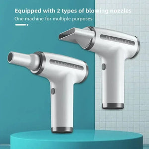 Planet Gates 4 in 1 Wireless Hair Dryer Multifunctional Electric Air Duster Blower Travel Portable USB Rechargeable Negative Ions Blow Dryer