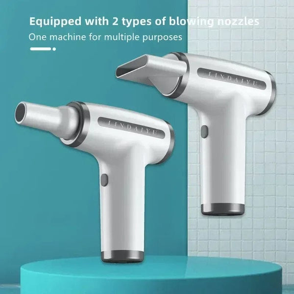 Planet Gates 4 in 1 Wireless Hair Dryer Multifunctional Electric Air Duster Blower Travel Portable USB Rechargeable Negative Ions Blow Dryer