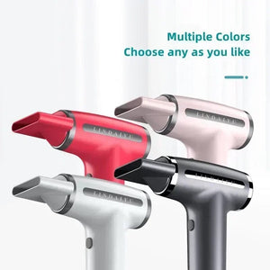 Planet Gates 4 in 1 Wireless Hair Dryer Multifunctional Electric Air Duster Blower Travel Portable USB Rechargeable Negative Ions Blow Dryer