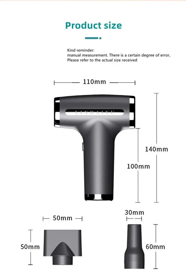 Planet Gates 4 in 1 Wireless Hair Dryer Multifunctional Electric Air Duster Blower Travel Portable USB Rechargeable Negative Ions Blow Dryer