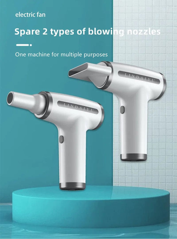 Planet Gates 4 in 1 Wireless Hair Dryer Multifunctional Electric Air Duster Blower Travel Portable USB Rechargeable Negative Ions Blow Dryer