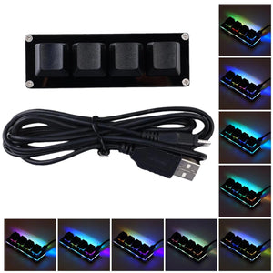 Planet Gates 4 Keys Black / China Mini USB Custom Mechanical Keyboard 2/3/4/6/9/12/16/24 Keys Gaming Keyboard Sayo Device Shortcut Programmable Keypad Keys Macro