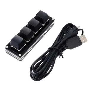 Planet Gates 4 Keys Black / China Mini USB Custom Mechanical Keyboard 2/3/4/6/9/12/16/24 Keys Gaming Keyboard Sayo Device Shortcut Programmable Keypad Keys Macro