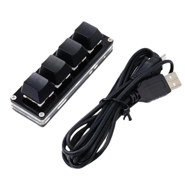 Planet Gates 4 Keys Black / China Mini USB Custom Mechanical Keyboard 2/3/4/6/9/12/16/24 Keys Gaming Keyboard Sayo Device Shortcut Programmable Keypad Keys Macro