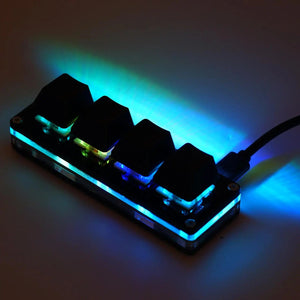 Planet Gates 4 Keys Black / China Mini USB Custom Mechanical Keyboard 2/3/4/6/9/12/16/24 Keys Gaming Keyboard Sayo Device Shortcut Programmable Keypad Keys Macro
