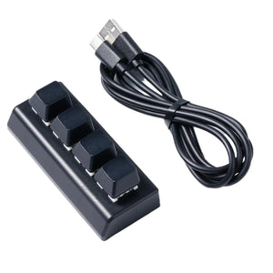 Planet Gates 4 Keys Black / China Mini USB Custom Mechanical Keyboard 2/3/4/6/9/12/16/24 Keys Gaming Keyboard Sayo Device Shortcut Programmable Keypad Keys Macro