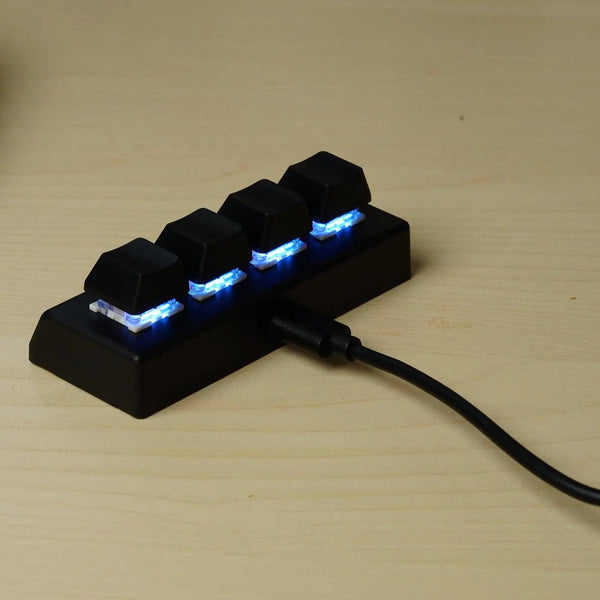 Planet Gates 4 Keys Black / China Mini USB Custom Mechanical Keyboard 2/3/4/6/9/12/16/24 Keys Gaming Keyboard Sayo Device Shortcut Programmable Keypad Keys Macro