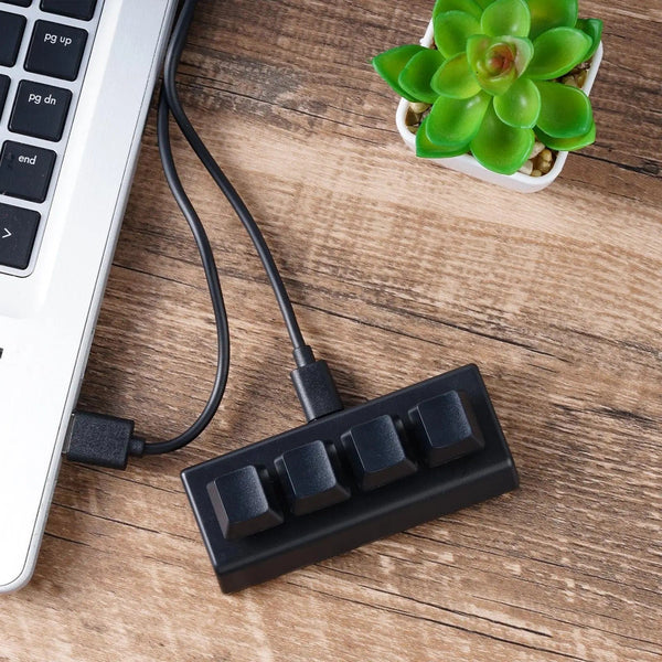 Planet Gates 4 Keys Black / China Mini USB Custom Mechanical Keyboard 2/3/4/6/9/12/16/24 Keys Gaming Keyboard Sayo Device Shortcut Programmable Keypad Keys Macro