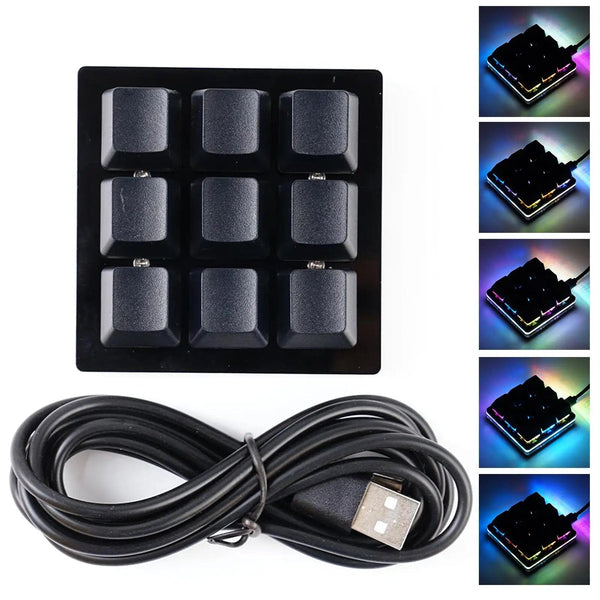 Planet Gates 4 Keys Black / China Mini USB Custom Mechanical Keyboard 2/3/4/6/9/12/16/24 Keys Gaming Keyboard Sayo Device Shortcut Programmable Keypad Keys Macro